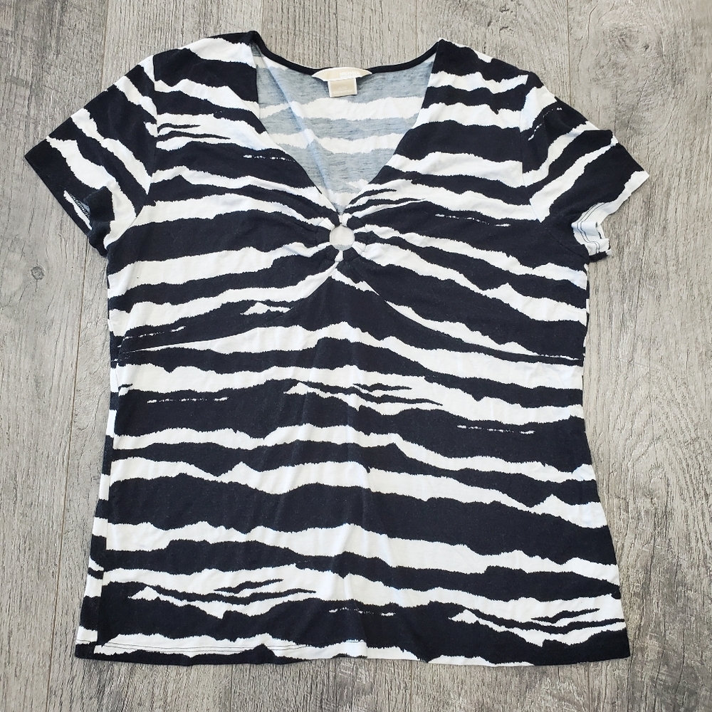 Michael Kors Black And White Shirt